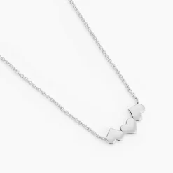 New Histoire d'Or Collier Te Amo Argent Blanc