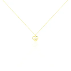 Best Histoire d'Or Collier Terentille Coeur Or Jaune Oxyde De Zirconium