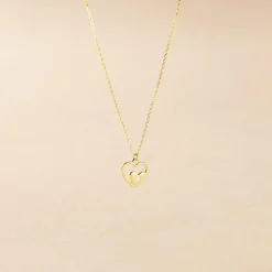 Best Histoire d'Or Collier Terentille Coeur Or Jaune Oxyde De Zirconium