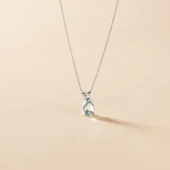 Histoire d'Or Collier Teresa Or Blanc Topaze Et Diamant* Colliers|Colliers