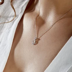 Clearance Histoire d'Or Collier Theanna Or Blanc Diamant