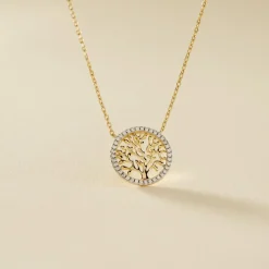 Sale Histoire d'Or Collier Theolina Plaqué Or Jaune Oxyde De Zirconium