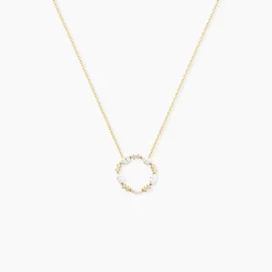 Outlet Histoire d'Or Collier Tiara De Zirconium or jaune oxyde