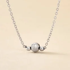 New Histoire d'Or Collier Tolly Argent Blanc