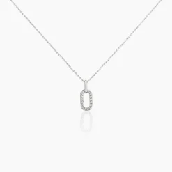 Histoire d'Or Collier Tracee Argent Blanc Oxyde De Zirconium* Colliers|Colliers