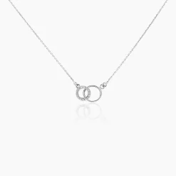 Discount Histoire d'Or Collier Twillie Argent Blanc Oxyde De Zirconium
