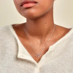 Discount Histoire d'Or Collier Twillie Argent Blanc Oxyde De Zirconium