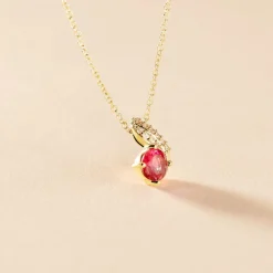 Histoire d'Or Collier Tyana Plaqué Or Jaune Pierre De Synthese Et Oxyde De Zirconium* Colliers|Colliers