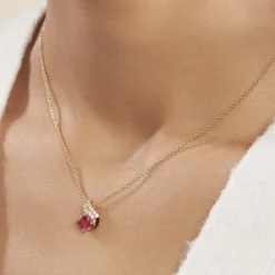 Histoire d'Or Collier Tyana Plaqué Or Jaune Pierre De Synthese Et Oxyde De Zirconium* Colliers|Colliers