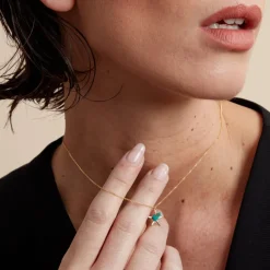 Histoire d'Or Collier Under The Sea Or Jaune Turquoise* Colliers|Colliers