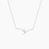 Hot Histoire d'Or Collier Valeriana Or Blanc Oxyde De Zirconium
