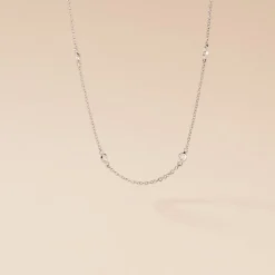 Hot Histoire d'Or Collier Vashti Argent Blanc Oxyde De Zirconium