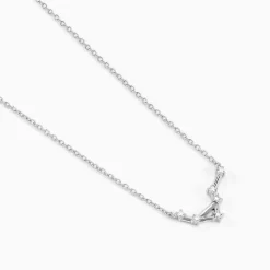 Hot Histoire d'Or Collier Vega Argent Blanc Oxyde De Zirconium