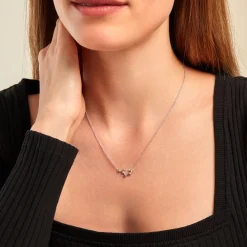 Clearance Histoire d'Or Collier Vega Argent Blanc Oxyde De Zirconium