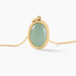Histoire d'Or Collier Veina Plaqué Or Jaune Aventurine