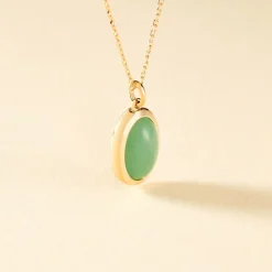 Histoire d'Or Collier Veina Plaqué Or Jaune Aventurine