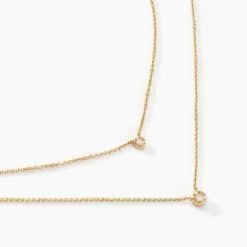 Hot Histoire d'Or Collier Virguinia Or Jaune Oxyde De Zirconium