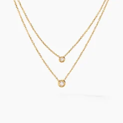 Hot Histoire d'Or Collier Virguinia Or Jaune Oxyde De Zirconium