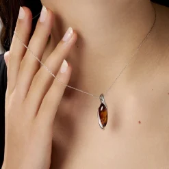 Histoire d'Or Collier Vyara Argent Blanc Ambre* Colliers|Colliers