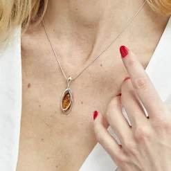 Histoire d'Or Collier Wahiba Argent Blanc Ambre* Colliers|Colliers