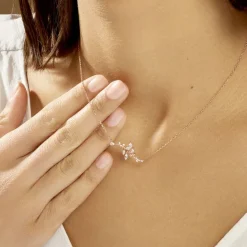 Sale Histoire d'Or Collier Wendy Argent Rose Oxyde De Zirconium