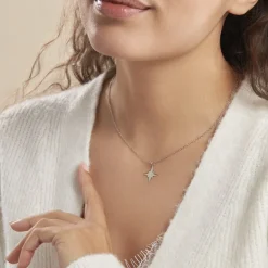 Online Histoire d'Or Collier Wiem Argent Blanc