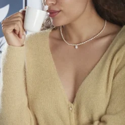 Clearance Histoire d'Or Collier Wilfrid Or Jaune Perle De Culture