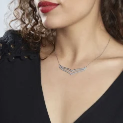 Histoire d'Or Collier Wilna Acier Blanc* Colliers|Colliers