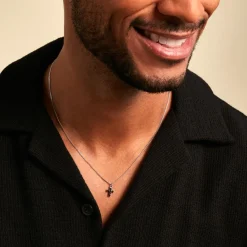 Hot Histoire d'Or Collier Yahn Argent Blanc Pierre De Synthese