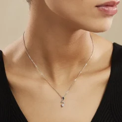 Online Histoire d'Or Collier Yedaz Argent Blanc Oxyde De Zirconium