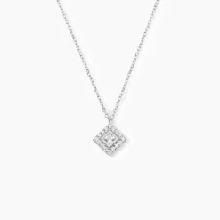 Online Histoire d'Or Collier Ysambre Argent Blanc Oxyde De Zirconium