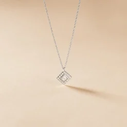 Online Histoire d'Or Collier Ysambre Argent Blanc Oxyde De Zirconium