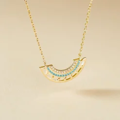 Hot Histoire d'Or Collier Zoila Plaqué Or Jaune Oxyde De Zirconium