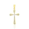 Hot Histoire d'Or CORANTIN KREUZ 2 Unisex Anhänger Gold Bicolor 375 (9 Karat) Religiöses Kreuz