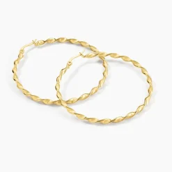 Histoire d'Or Creoles Acier Dore Antonello* Boucles D'Oreilles|Boucles D'Oreilles Fantaisie