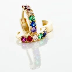 Histoire d'Or Creoles Andgelina Or Jaune Oxydes De Zirconium or jaune oxyde multicolore