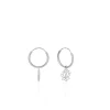 Histoire d'Or Creoles Elvyn Argent Blanc* Boucles D'Oreilles|Boucles D'Oreilles Fantaisie