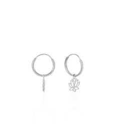 Histoire d'Or Creoles Elvyn Argent Blanc* Boucles D'Oreilles|Boucles D'Oreilles Fantaisie