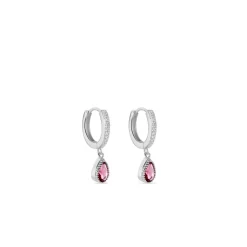 Discount Histoire d'Or Creoles Jerusha Argent Blanc Oxydes De Zirconium