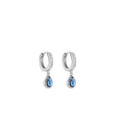 Histoire d'Or Creoles Jerusha Argent Blanc Oxydes De Zirconium* Boucles D'Oreilles|Boucles D'Oreilles Fantaisie