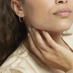 Histoire d'Or Creoles Or Jaune Aryanna Diamants* Boucles D'Oreilles|Boucles D'Oreilles Créoles