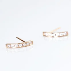 Histoire d'Or Creoles Or Rose Jacoba Oxydes* Boucles D'Oreilles|Boucles D'Oreilles Créoles