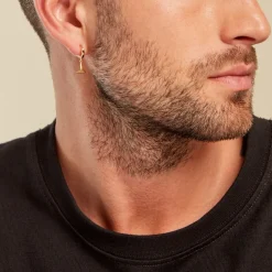 Histoire d'Or Créole Unitaire Harvey Plaqué Or Jaune* Boucles D'Oreilles|Piercings D'Oreilles