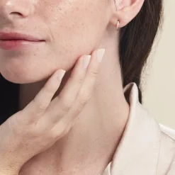 Histoire d'Or Créole Unitaire Kalinda Plaqué Or Jaune Oxyde De Zirconium* Boucles D'Oreilles|Boucles D'Oreilles Fantaisie