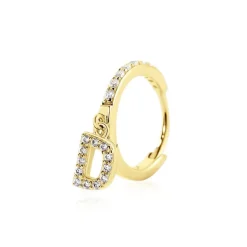 Histoire d'Or Créole Unitaire Léria Or Jaune Oxydes De Zirconium* Boucles D'Oreilles|Piercings D'Oreilles