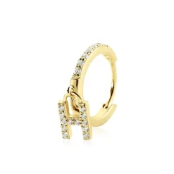 Histoire d'Or Créole Unitaire Léria Or Jaune Oxydes De Zirconium* Boucles D'Oreilles|Piercings D'Oreilles