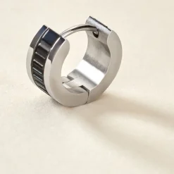 Best Histoire d'Or Créole Unitaire Stromboli Acier Blanc