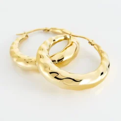 Histoire d'Or Créoles Acier Doré Ibbie* Boucles D'Oreilles|Boucles D'Oreilles Fantaisie