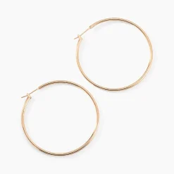 Histoire d'Or Créoles Ada Lisse Plaqué Or Jaune* Boucles D'Oreilles|Boucles D'Oreilles Fantaisie