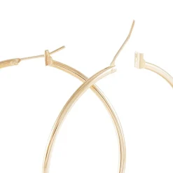 Histoire d'Or Créoles Ada Lisse Plaqué Or Jaune* Boucles D'Oreilles|Boucles D'Oreilles Fantaisie